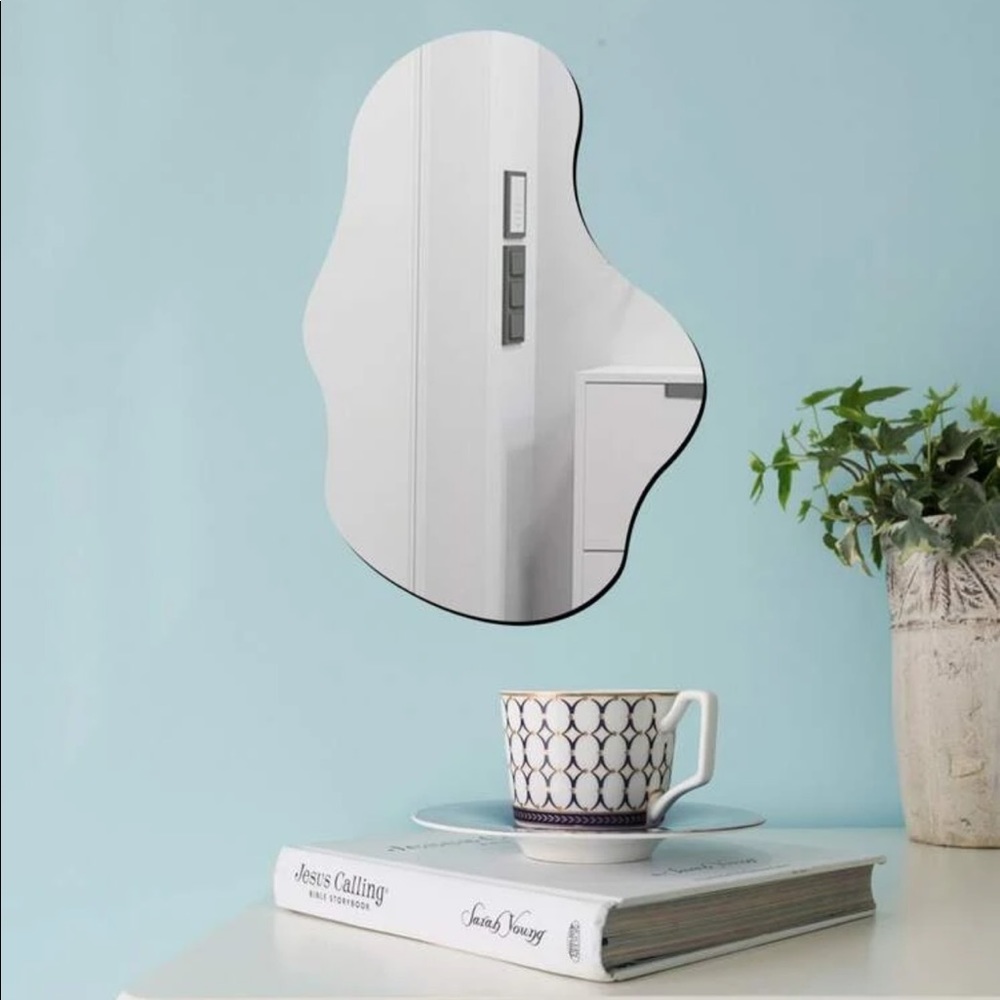New 1pc Irregular Wall Mirror Sticker